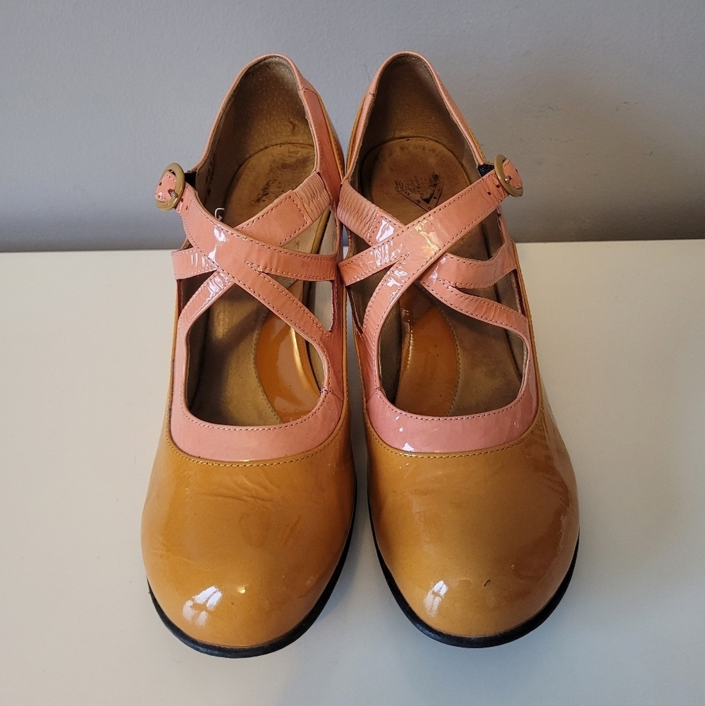 Fluevog Bellevue Pearl Hart Criss Crossed Mary Jane Heel, GUC, Size 7.5 - Picture 2 of 16
